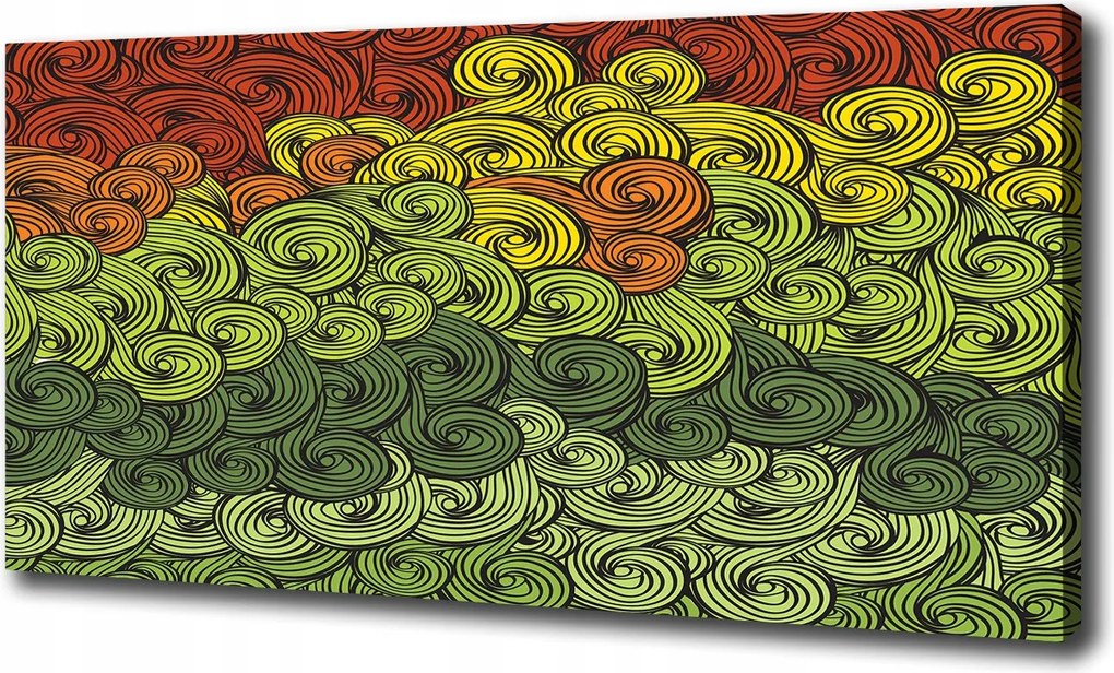 Vászonkép Színes hullámok 100x70 cm