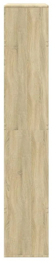 sonoma tölgy színű szerelt fa könyvespolc 100 x 33 x 187,5 cm