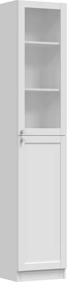 PAFOS W40/SH polcos szekrény, 31x40x200 cm, fehér