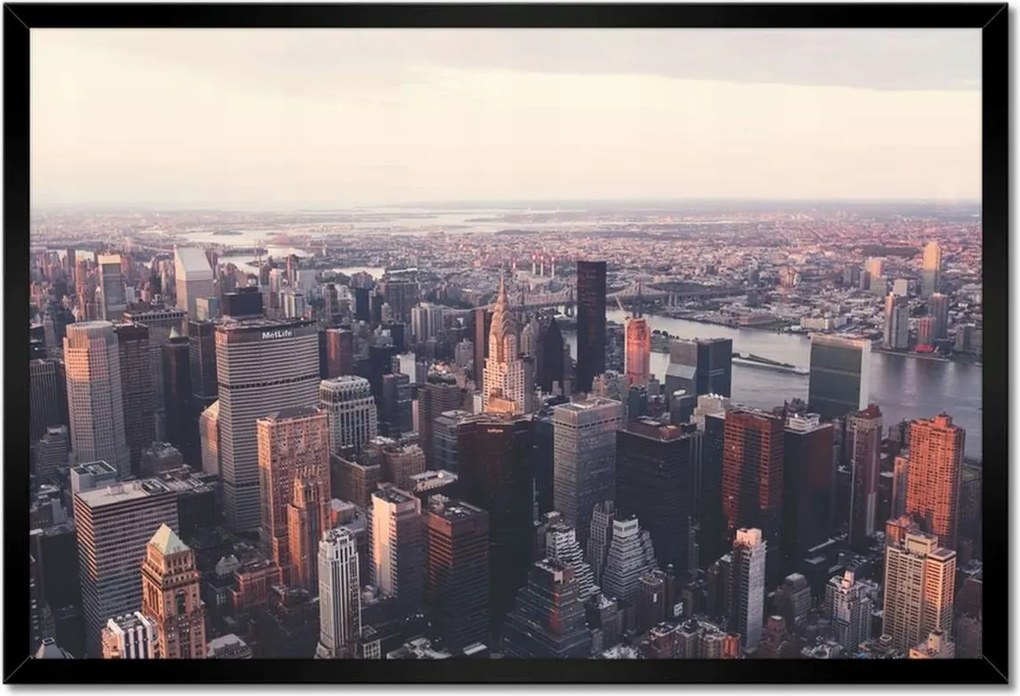 Poszterek keretben 60x40 Felhőkarcolók