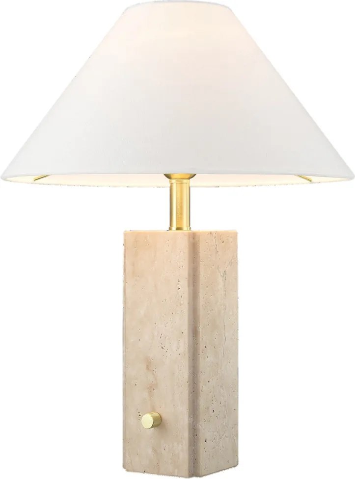 Cosmolight ORLEANS T01470BR-WH Asztali lámpa 1x40W/E27 ip20