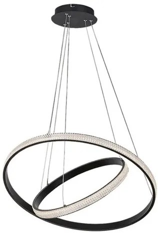 RÁBALUX 72259 GRETE Modern Led Függesztett Lámpa Fekete IP20