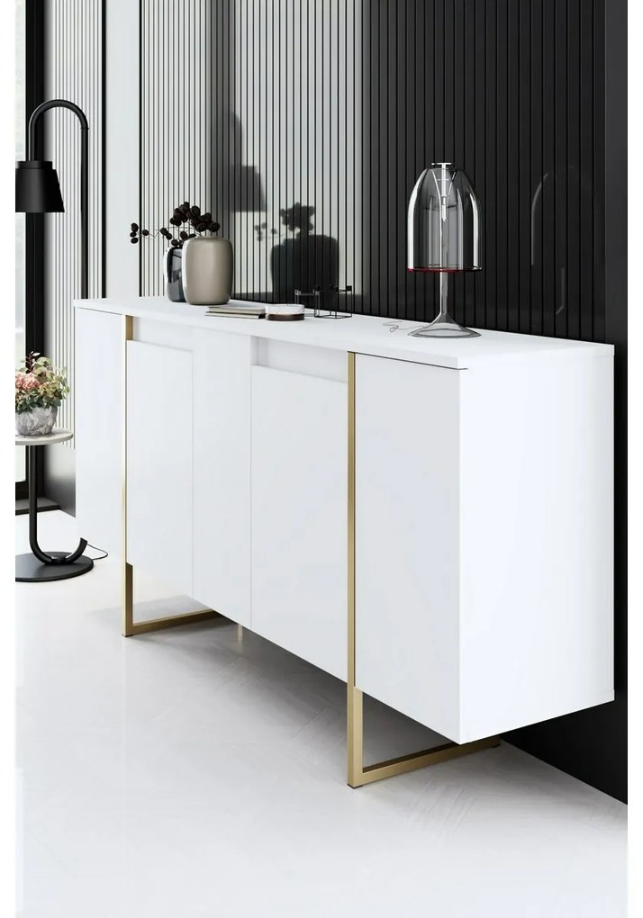 Luxe White and Gold szekrény