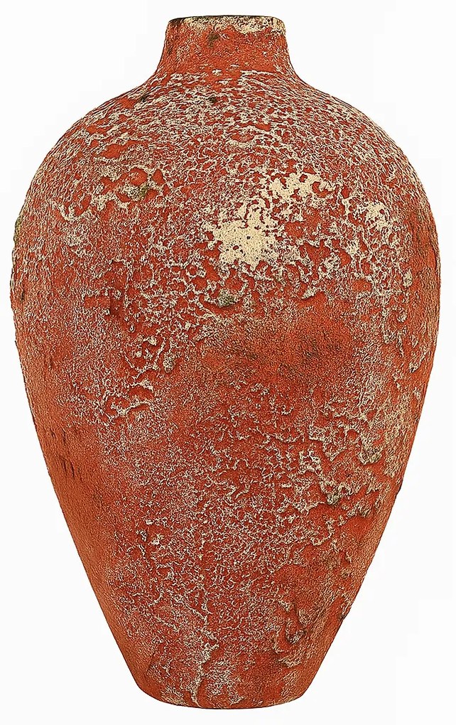 YL742 Patina kerámia váza, piros