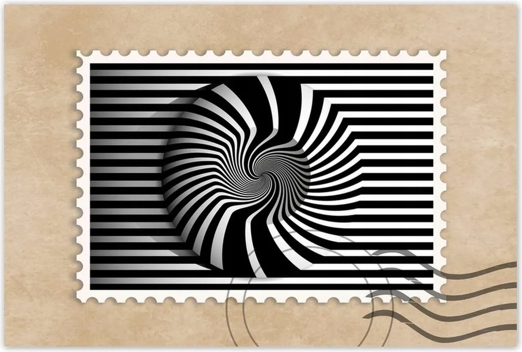 Poszterek 120x80 Absztrakt fekete-fehér