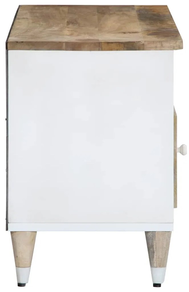 tömör mangófa TV-szekrény100x33,5x46 cm