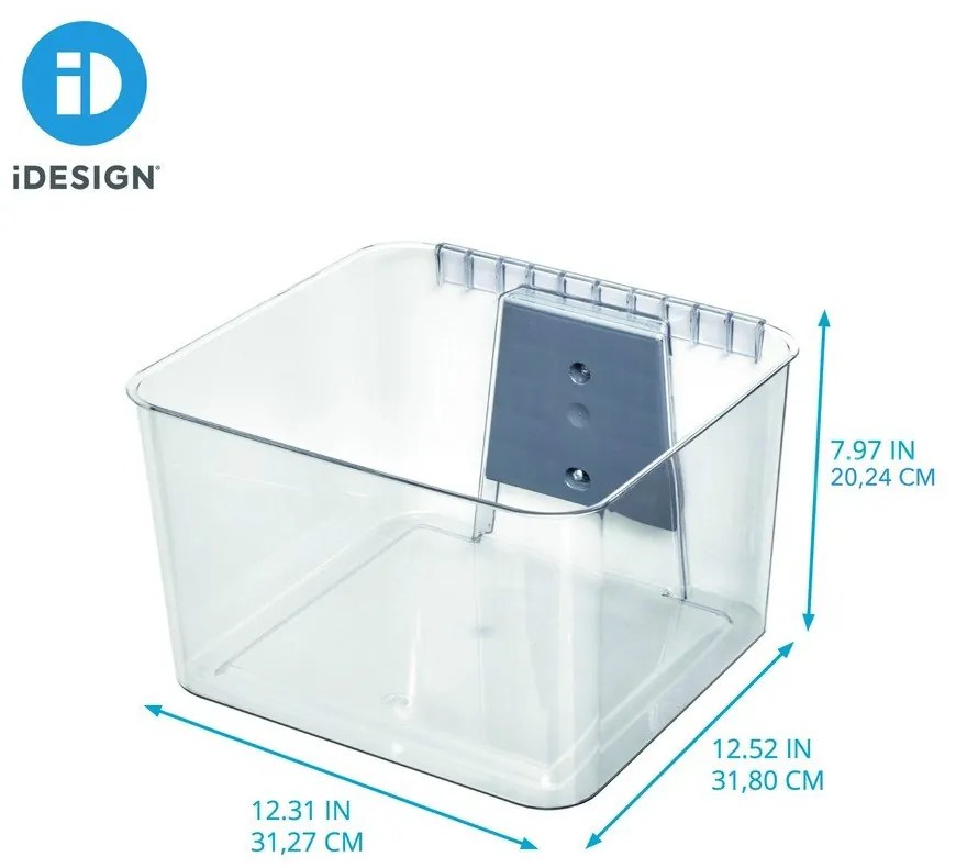 Újrahasznosított műanyag fali tárolódoboz iD Wallspace - iDesign
