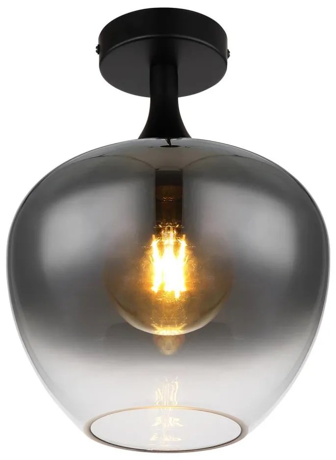 Globo Globo 15548D - Mennyezeti lámpa MAXY 1xE27/40W/230V füstszínű GL7963