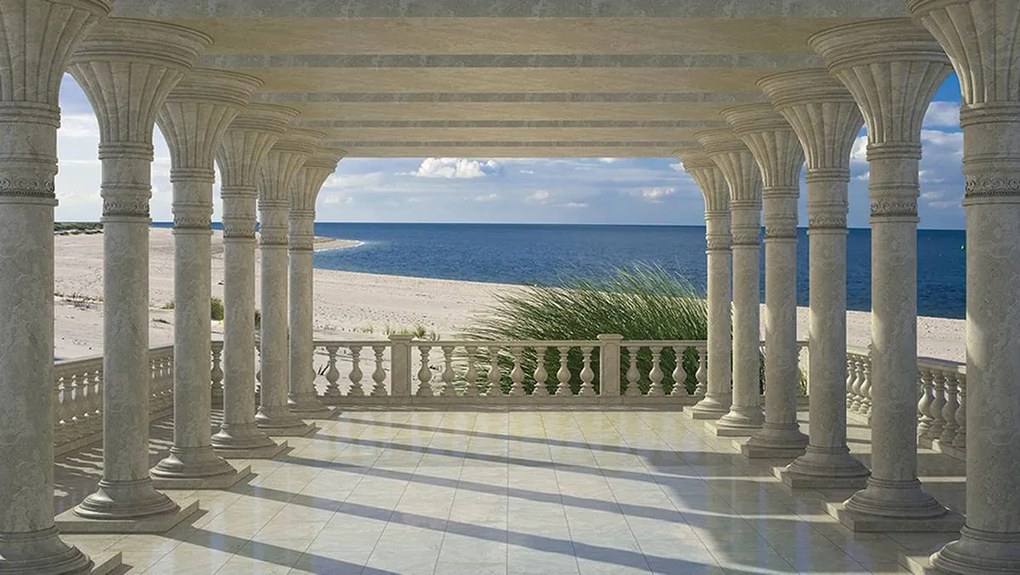 Fotótapéta - Strand, tenger, homok és táj (152,5x104 cm)