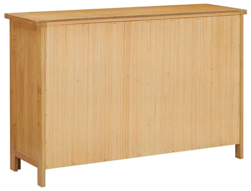 tömör tölgyfa komód 105 x 33,5 x 73 cm