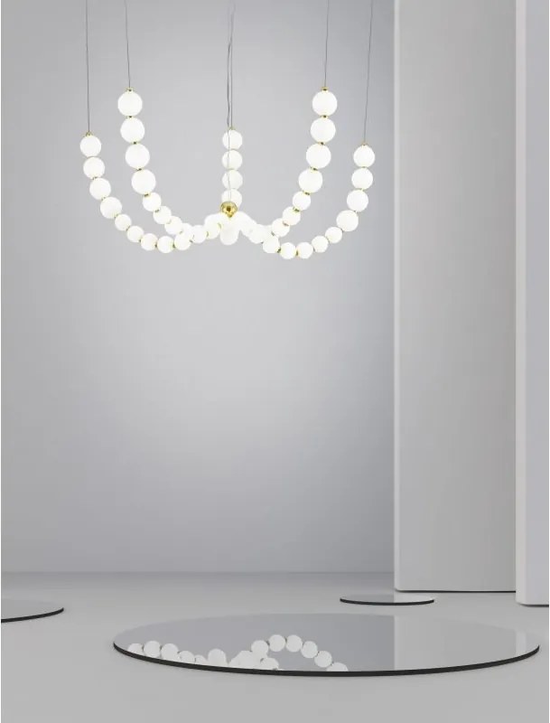 Függeszték Fehér PERLA NOVA LUCE 9695203