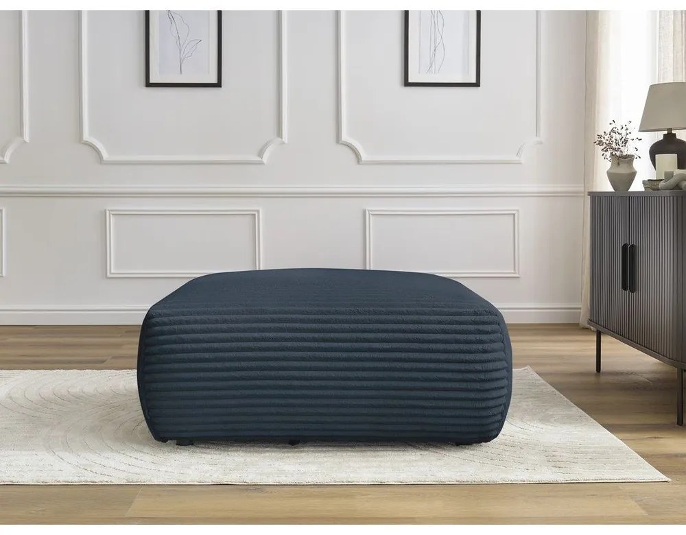 Sötétkék kordbársony lábtartó Lucien – Bobochic Paris