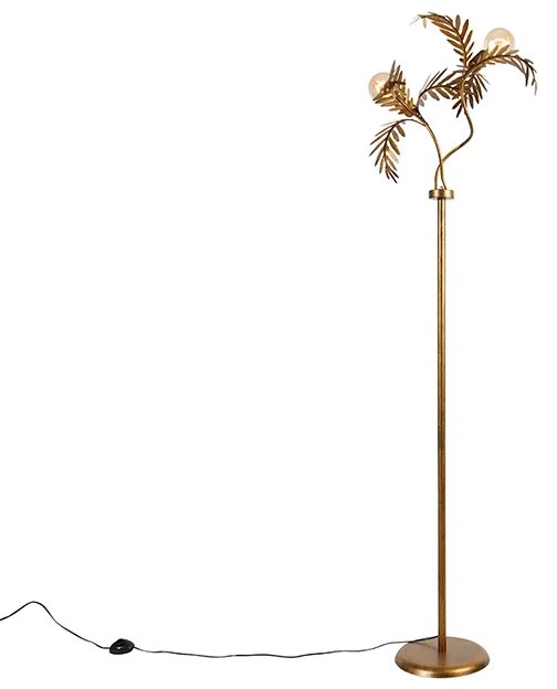 Vintage állólámpa arany 187 cm 2-lámpás - Botanica