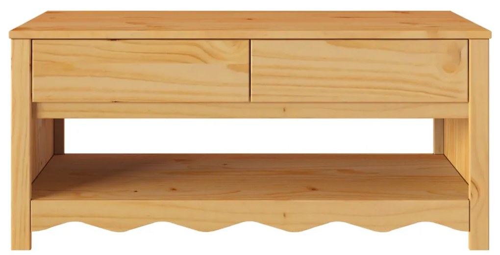 Kávézóasztal "DRAMMEN" 99x55x45 cm Tömör fenyő