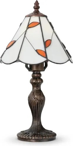 BRILAGI - Tiffany-stílusú ólomüveg asztali lámpa FOLIA 1xE27/60W/230V