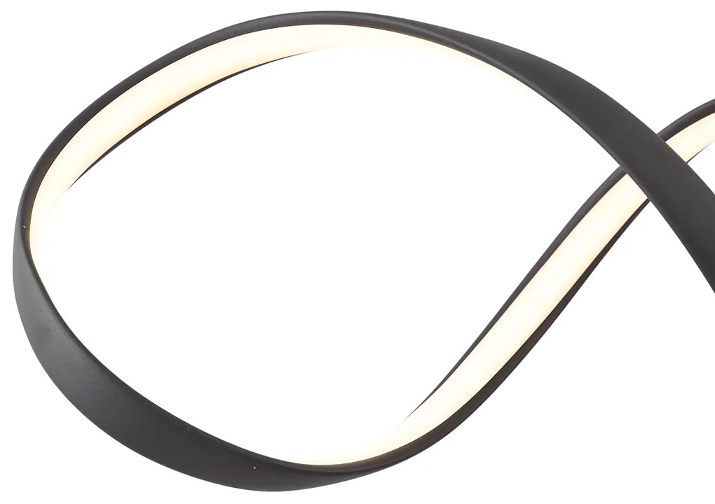 Design függőlámpa fekete 100 cm LED-del, 3 fokozatban dimmelhető - Wokkel