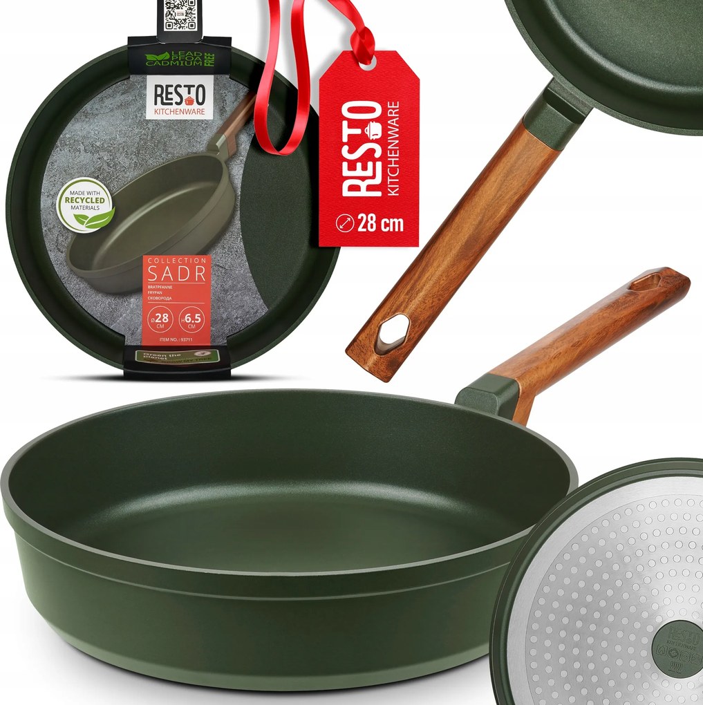 Serpenyő Resto Sadr 28CM Indukciós Alumínium Ergonómikus Tapadásmentes