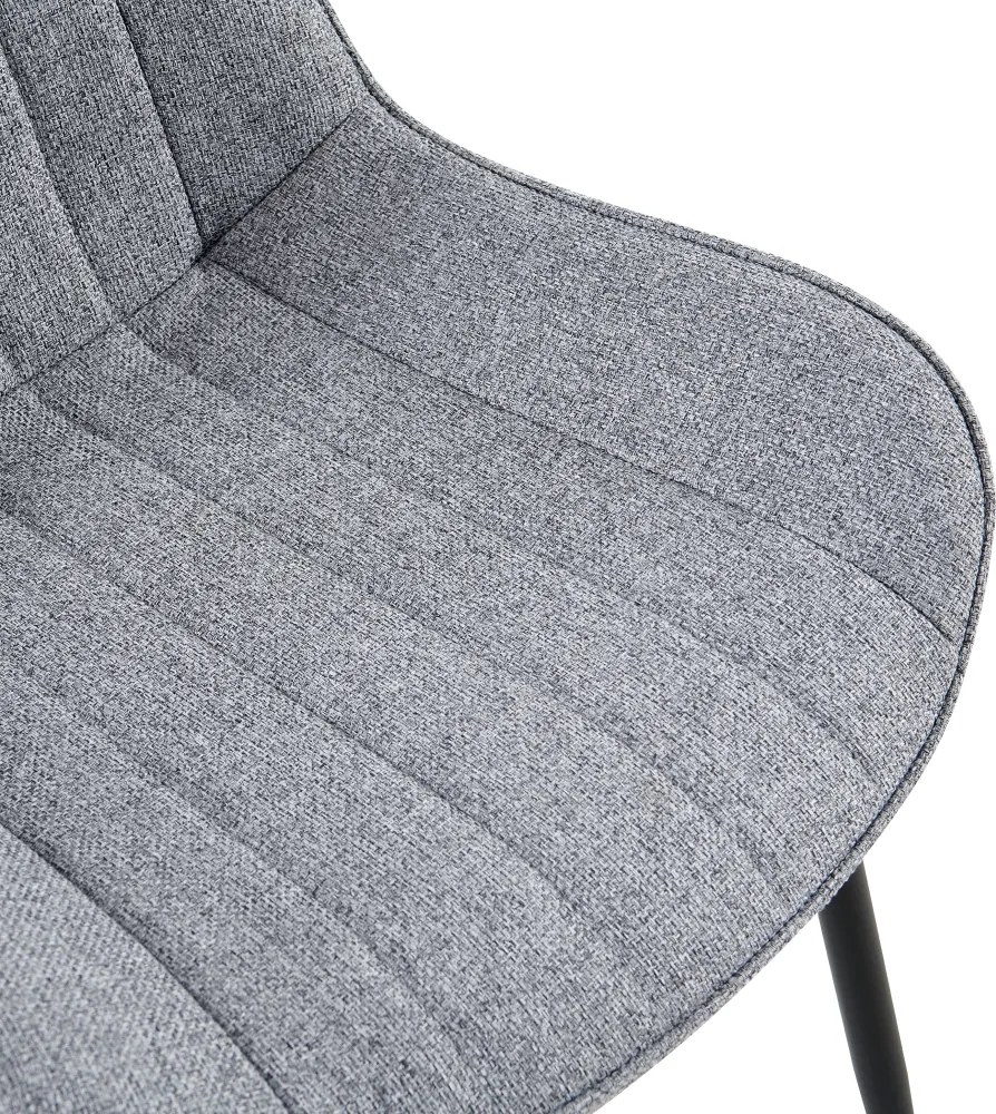 Étkezőszék, világosszürke/fekete, ZAJRA