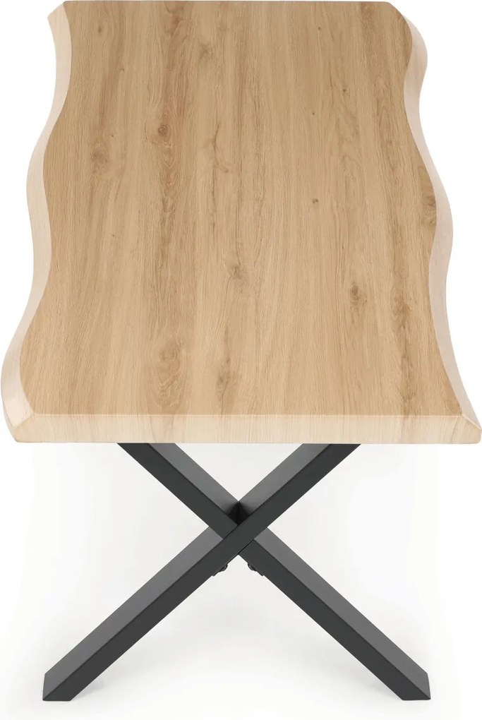 CT-F4312 OAK natúr MDF dohányzóasztal 60 × 120 cm