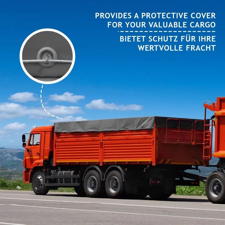 JAGO Ponyva 650 g/m² alumínium háló antracit 3 x 5 m