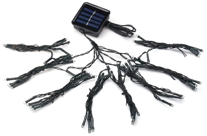 Napelemes dekor fényfüzér napernyőhöz