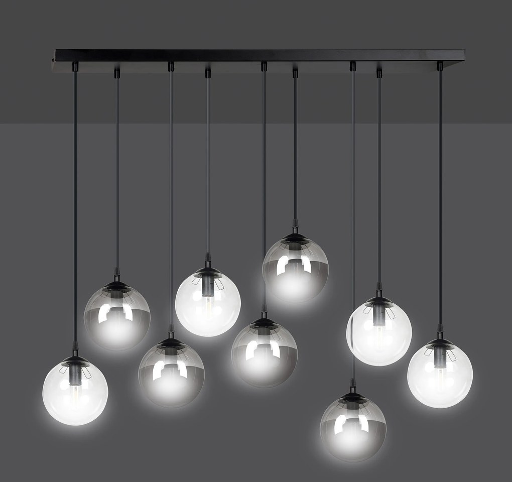 Emibig modern függeszték cosmo fekete emi714/9m2
