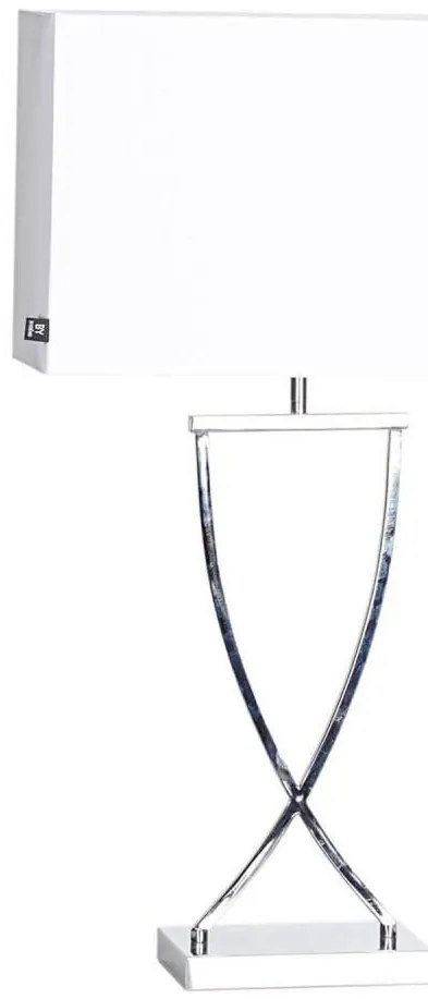 ByRydens 2820440-5000 - OMEGA asztali lámpa 1xE27/5W/230V fehér/fényes króm