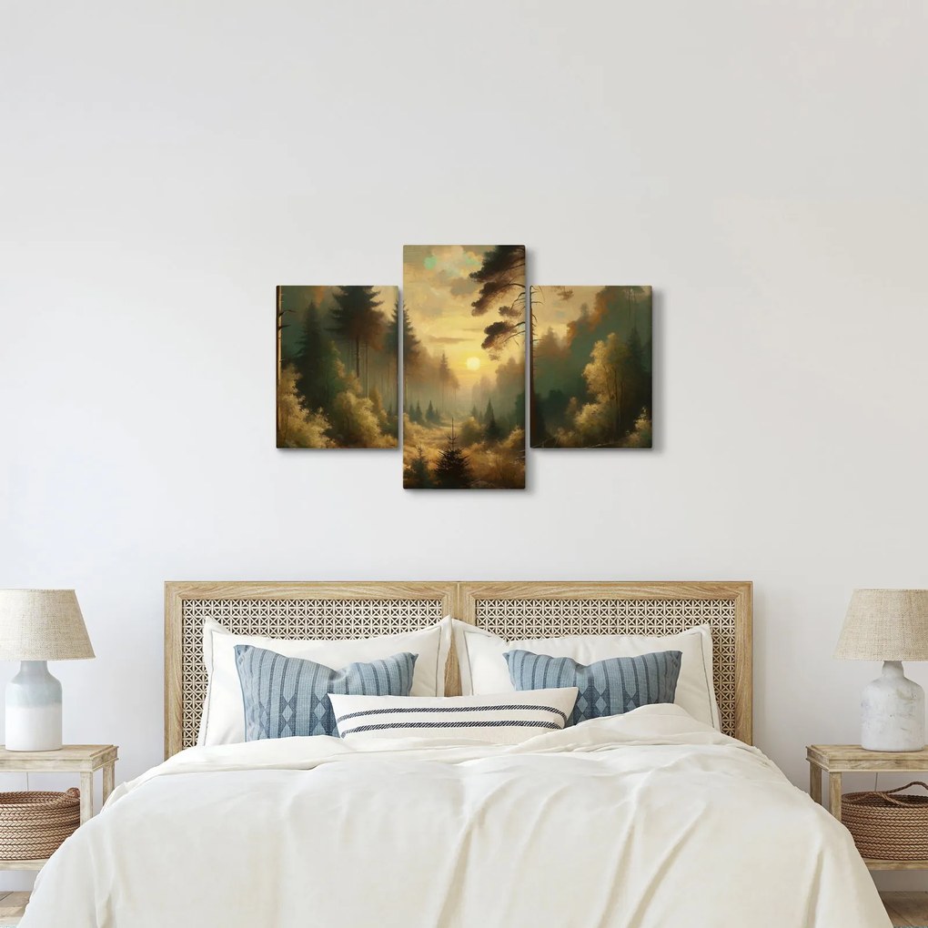 Kép - Napfény az erdőben (90x60 cm)