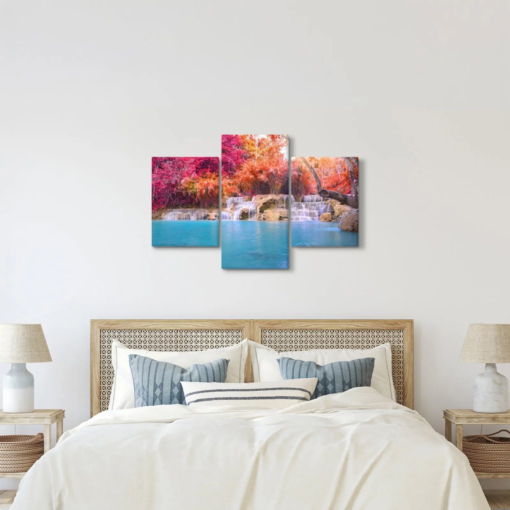 Türkiz lagúna, Laosz, Tat Kuang Si képe (90x60 cm)