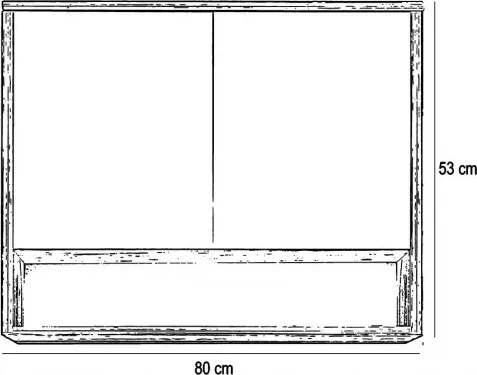 Porto 80 komplett fürdőszoba bútor fehér színben