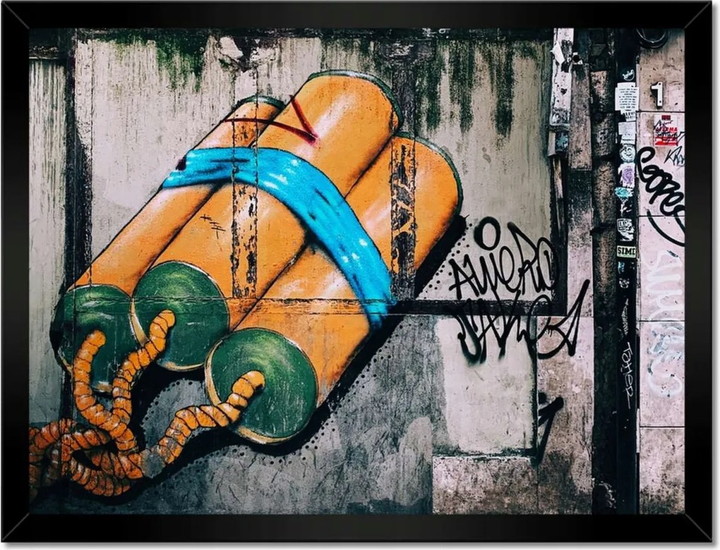 Poszterek keretben 40x30 Graffiti Utcaművészet