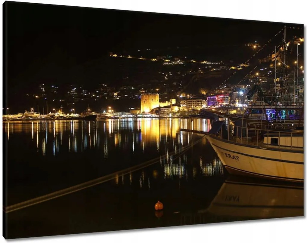 Vászonkép 100x70 Antalya éjszaka Kirándulás