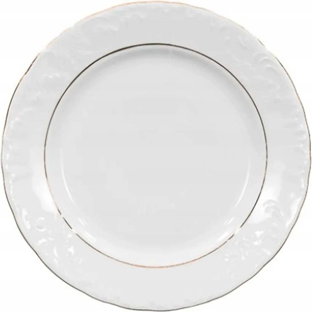 Tányér 17 cm Rococo Arany vonal Ćmielów