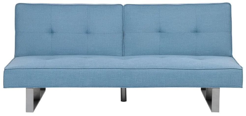 Kék kárpitozott kanapéágy DUBLIN Beliani