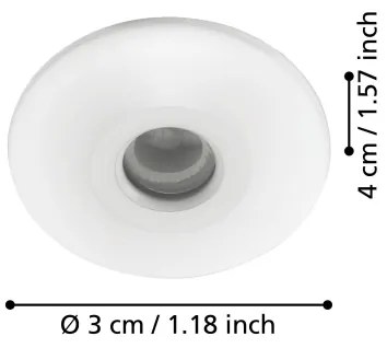 Eglo 97079 - LED Fürdőszobai beépíthető lámpa CHANGO 3xLED/1W/230V IP44