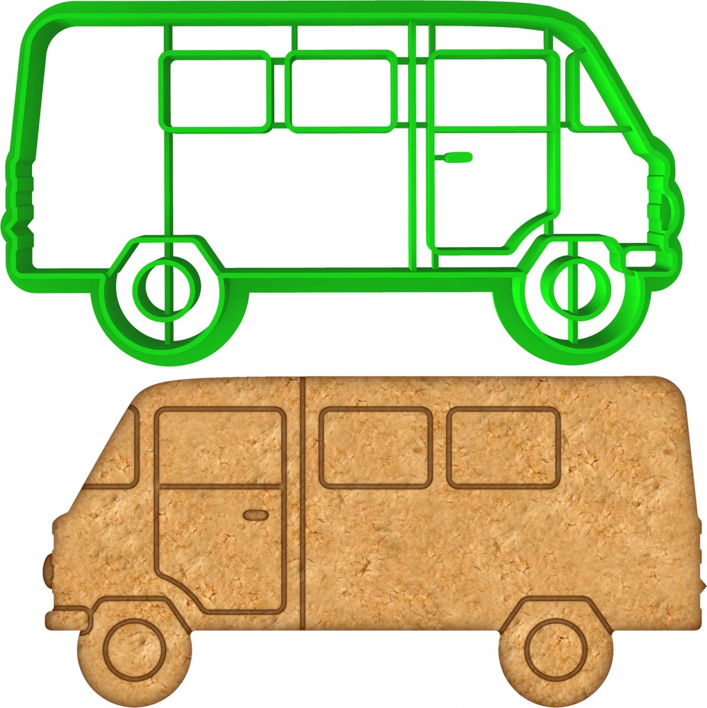 Mézeskalács lyukasztó Autó Jármű Busz Auto Bogár Lublin 10cm