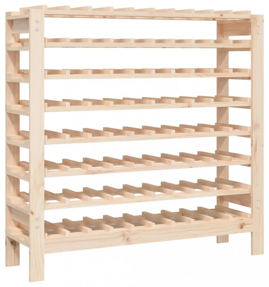 tömör fenyőfa bortartó állvány 109,5x30x107,5 cm