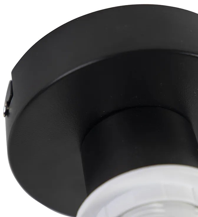 Mennyezeti lámpa bársony árnyékolóval kék arannyal 20 cm - Combi fekete