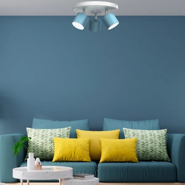 Spotlámpa DIXIE 3xGX53/11W/230V kék