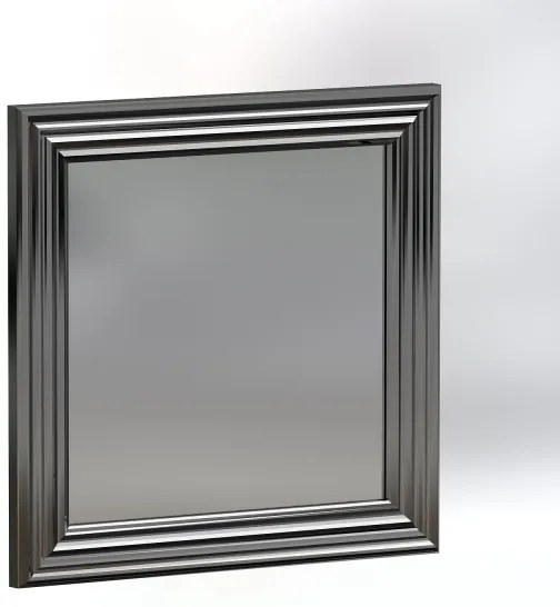 KÉSZLET 3x Fali tükör OTTO 40x40 cm ezüst