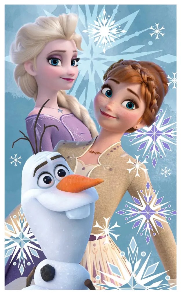 Disney Jégvarázs Olaf and the Sisters kéztörlő, arctörlő, törölköző 30x50cm