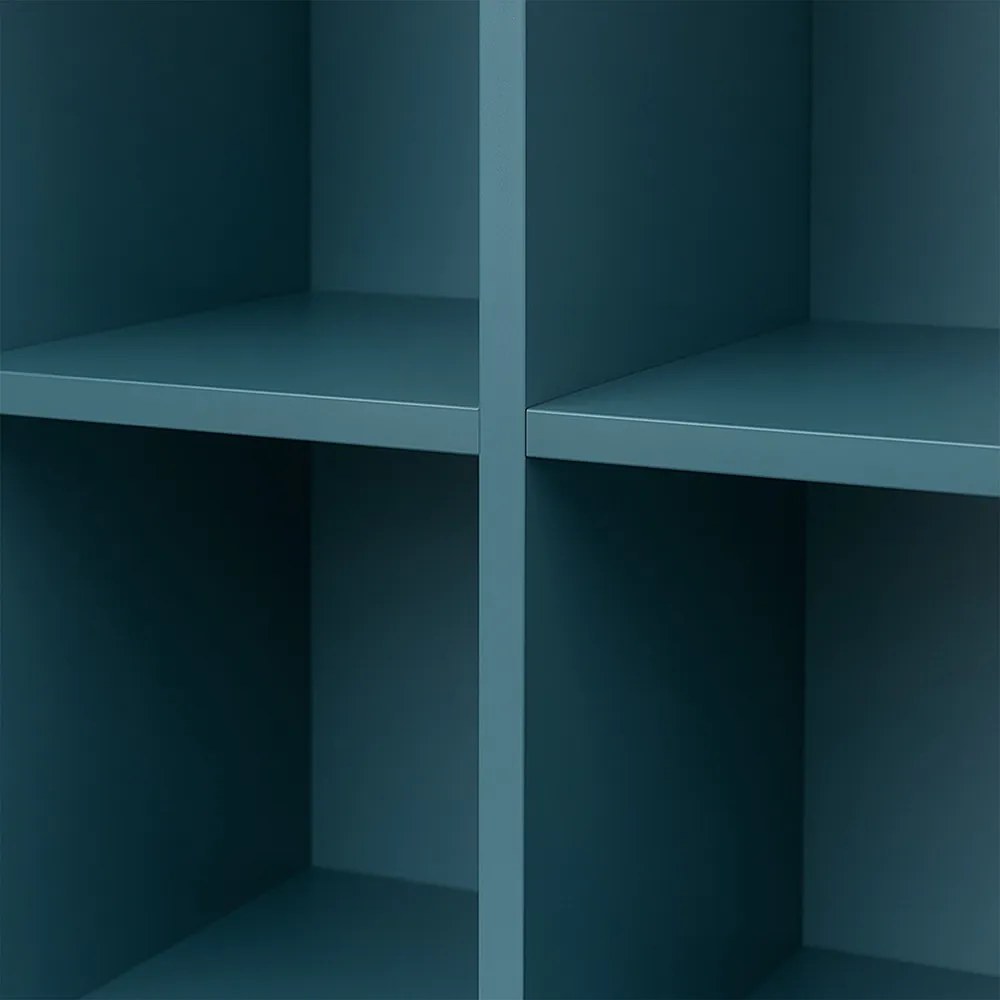 Boxie nyitott fali szekrény 80x80x37 cm petrol kék