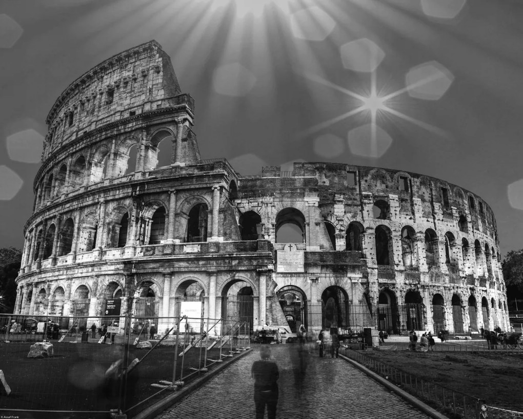 Poszter 50x40cm Híres Colosseum Rómában 6, Assaf Frank