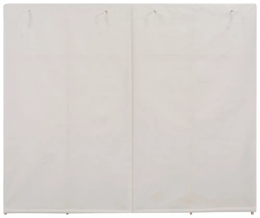 fehér szövet ruhásszekrény 200 x 40 x 170 cm