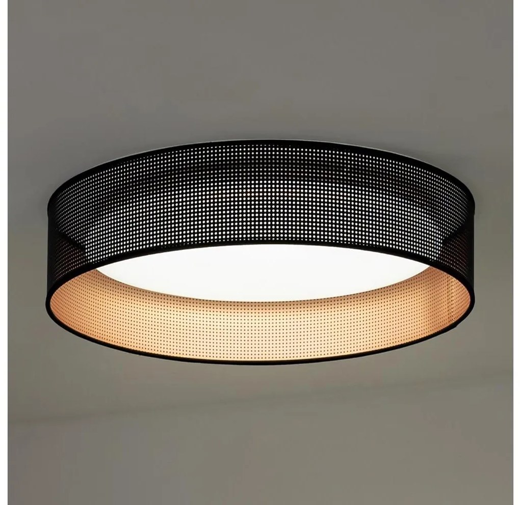 Duolla - LED Mennyezeti lámpa ROLLER LED/24W/230V átm. 45 cm fekete/réz