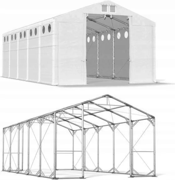 Garázs sátor 5x10m [4m] Erős Das 580 Pp