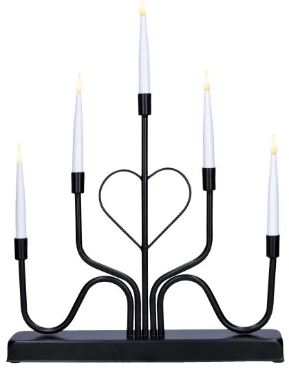 Brilagi - LED karácsonyi gyertyatartó LED/2xAA fekete