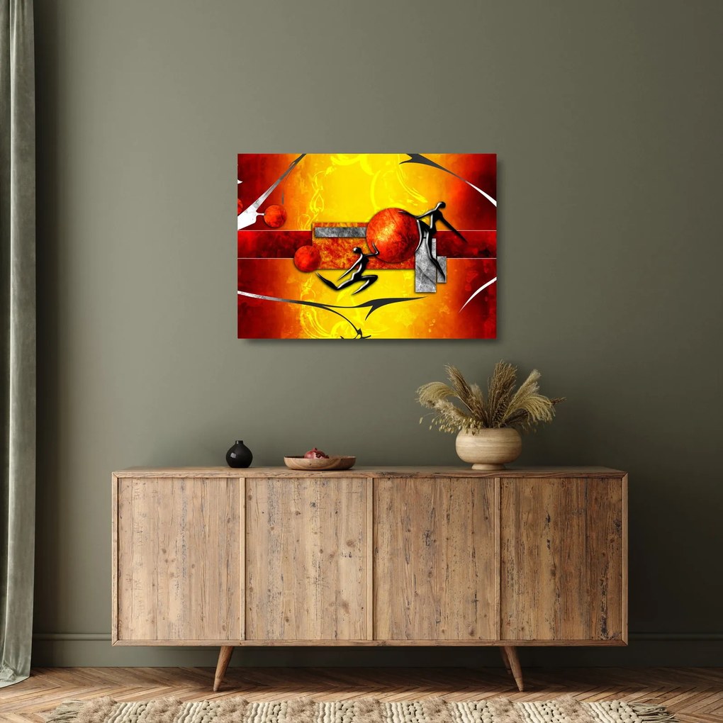 Kép - Az emberiség festménye (üvegen) (70x50 cm)