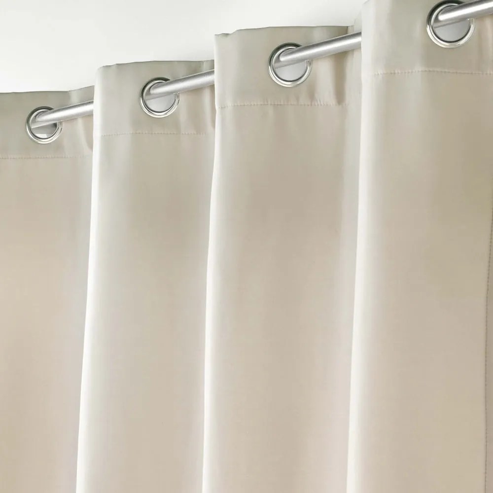 Bézs mikroszálas termo függöny 135x260 cm Micropolar – douceur d'intérieur