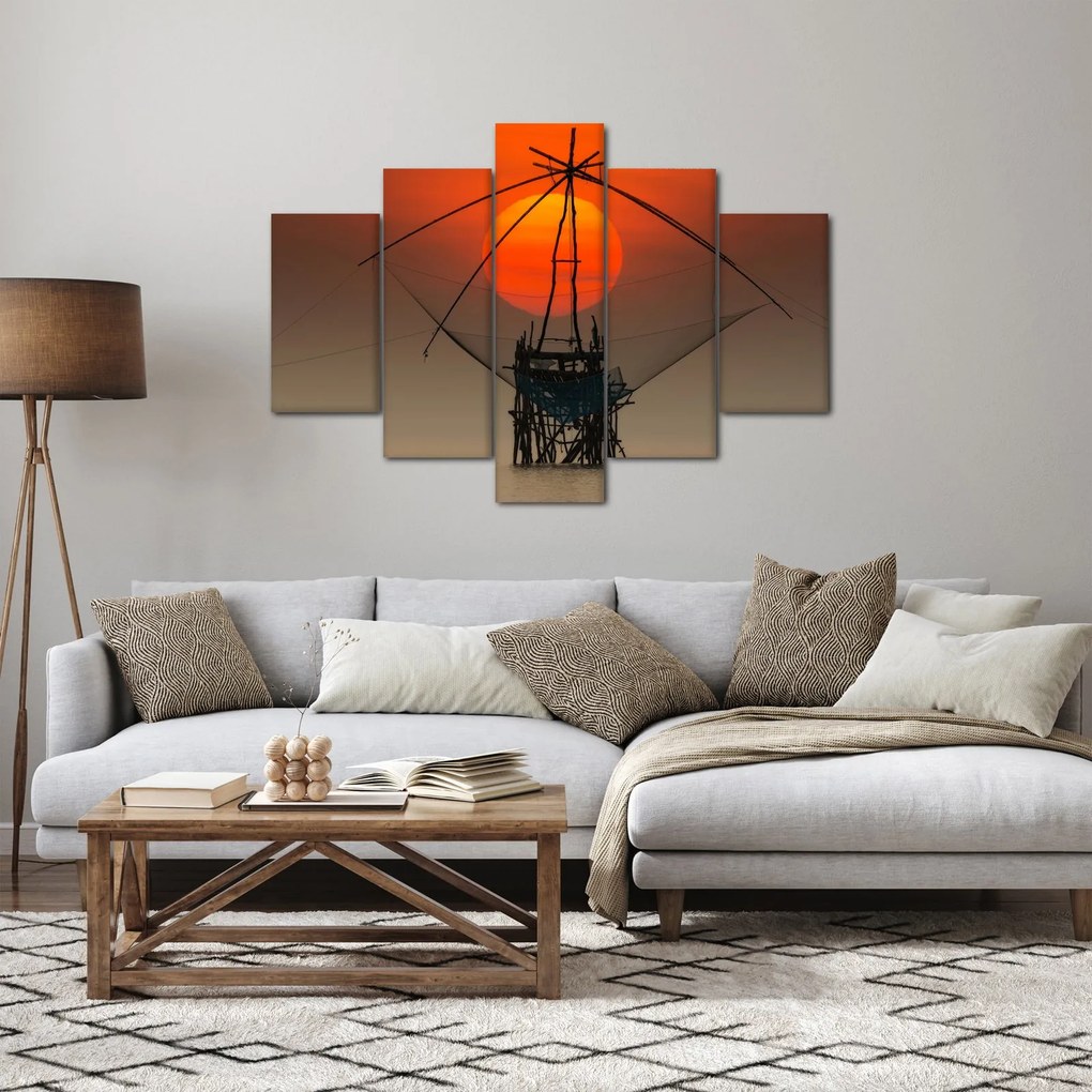 Kép - Napkelte, Pakpra-tó (150x105 cm)